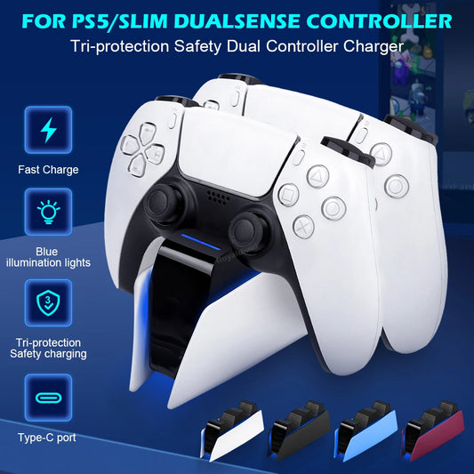 Fast Charging Station for PS5 & PS5 Slim Controllers