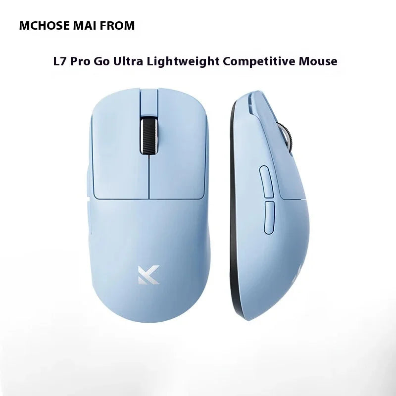 MCHOSE L7 Ultra Lightweight Mouse Wireless Tri-mode 8K Rechargable PAW3395 Portable Custom PC Esports Laptop Gaming Mice